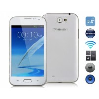 5.0 "Slate Touch Phone com Wi-Fi, Bluetooth, TV, toque resistiva (branco)